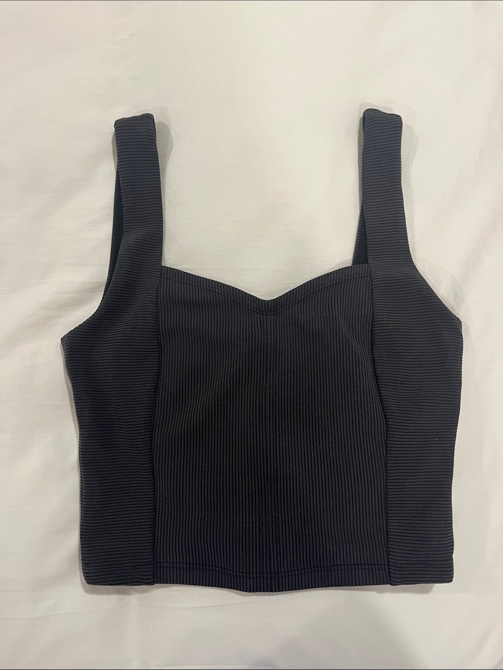 Lululemon Black Ribbed Crop Top